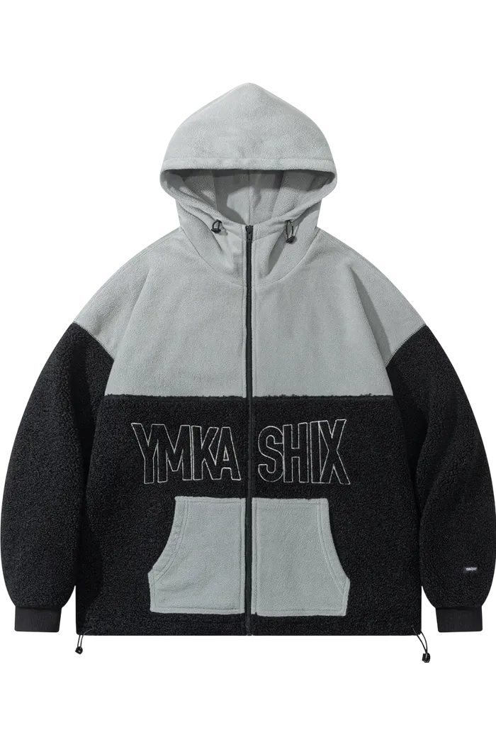 Худи YMKASHIX Little Lamb Zip черный/серый