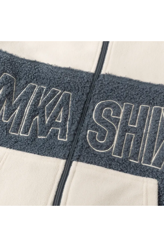 Худи YMKASHIX Little Lamb Zip серо-синий/белый