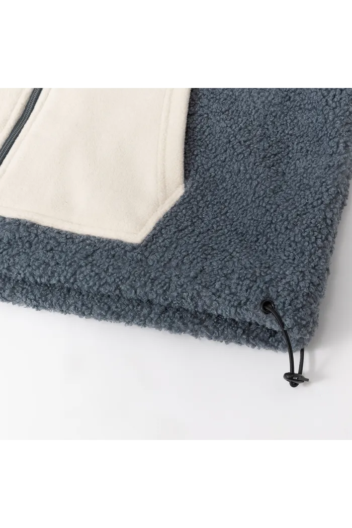 Худи YMKASHIX Little Lamb Zip серо-синий/белый