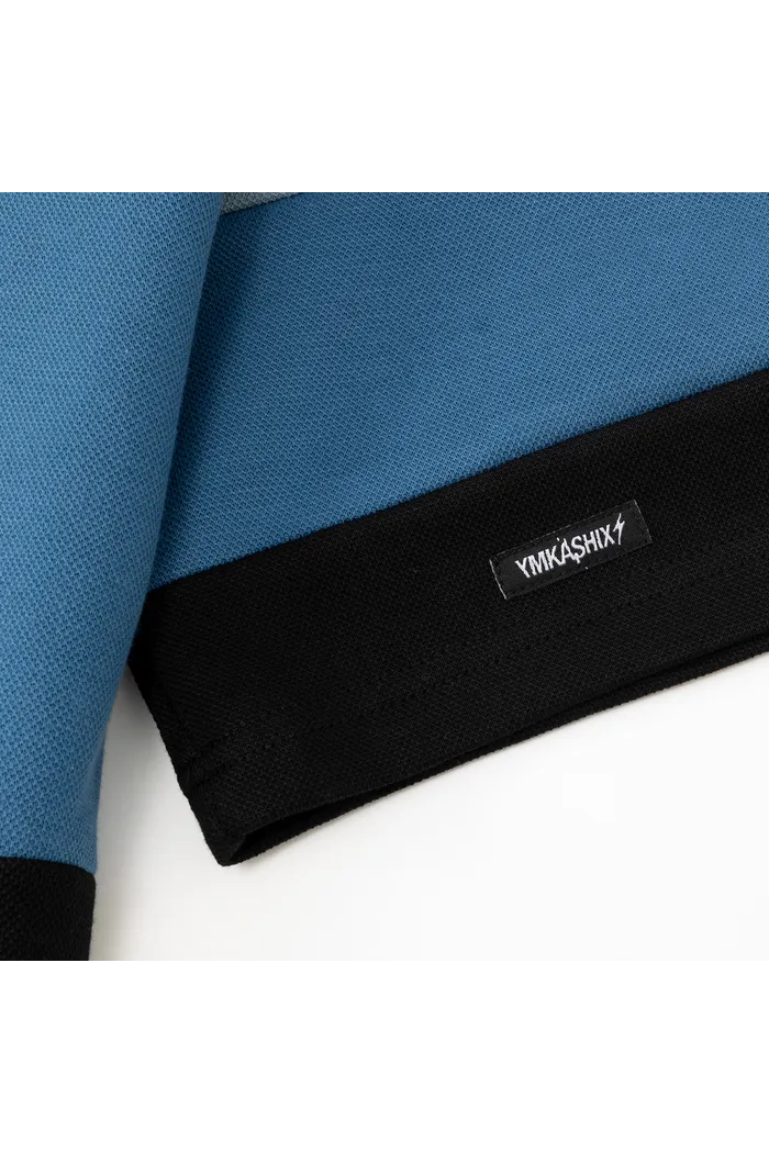 Рубашка поло YMKASHIX пыльно-синий