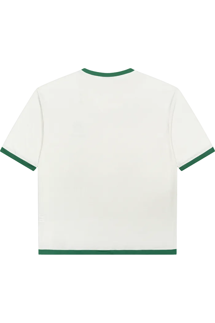 Футболка YMKASHIX HELLCOME logo бежевая