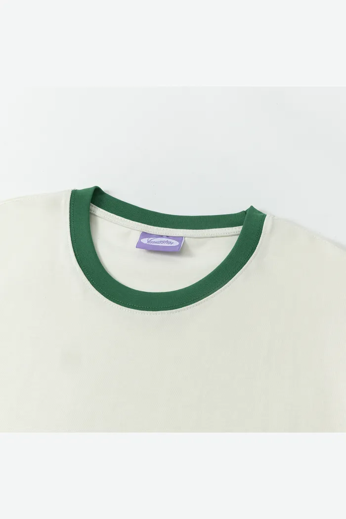 Футболка YMKASHIX HELLCOME logo бежевая