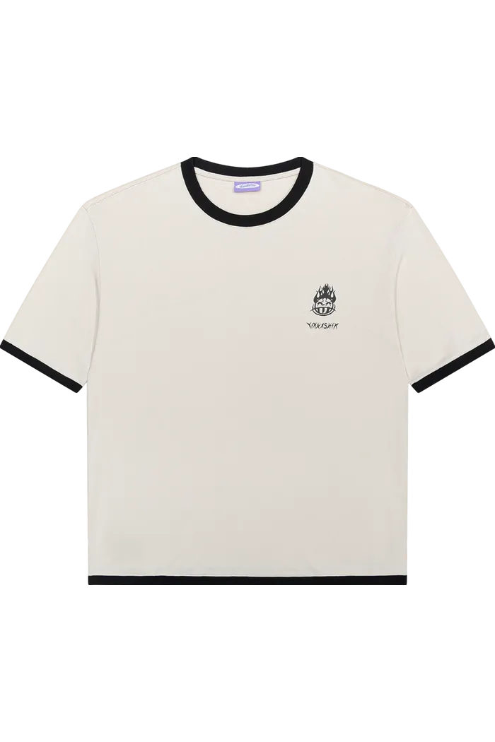 Футболка YMKASHIX HELLCOME logo кремовый