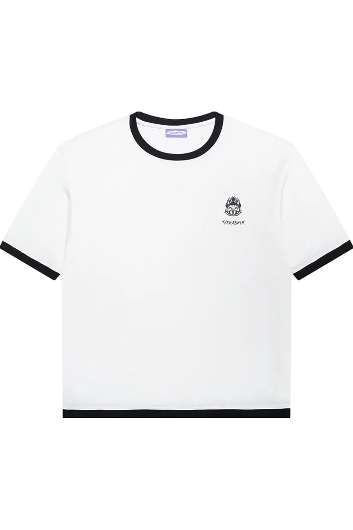 Футболка YMKASHIX HELLCOME logo белая