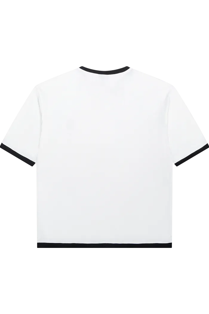 Футболка YMKASHIX HELLCOME logo белая