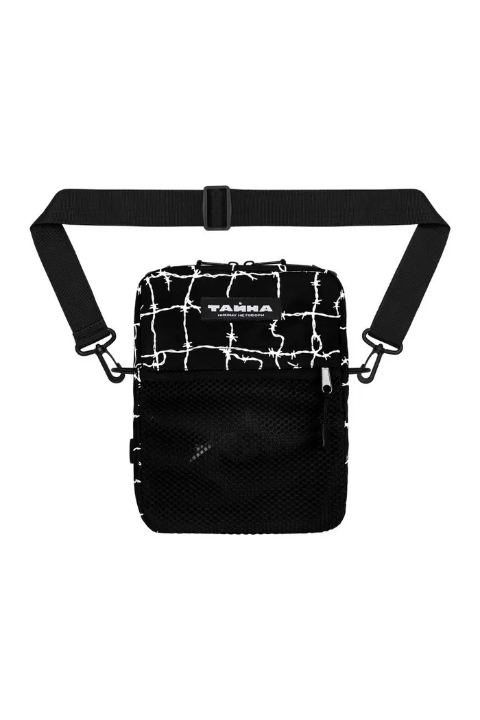Сумка через плечо ТАЙНА черный/колючка