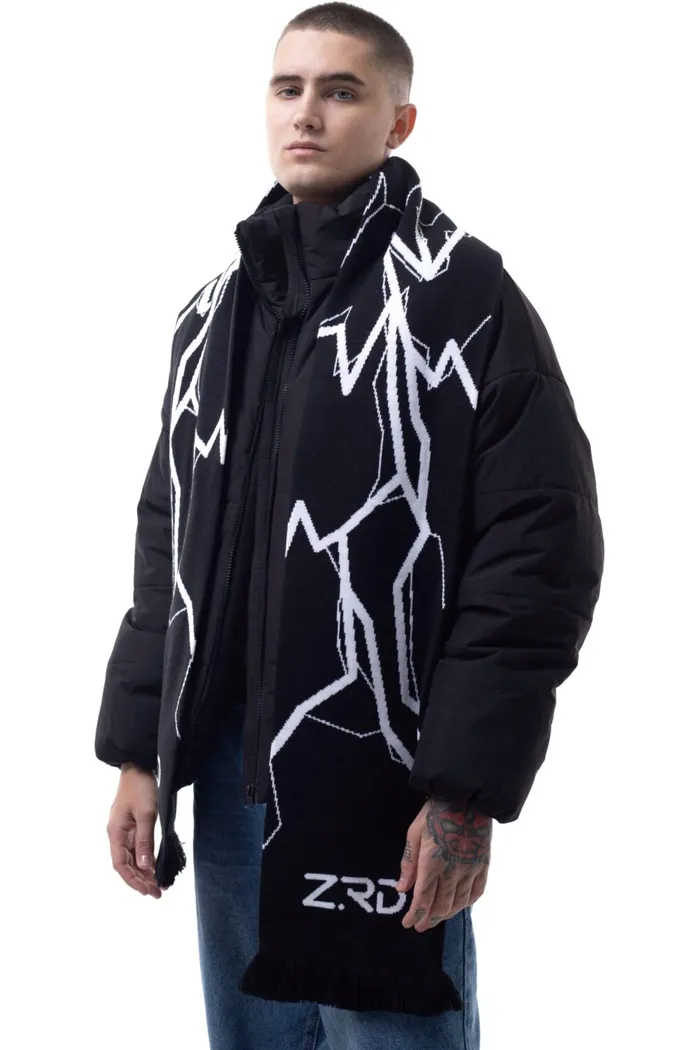 Шарф Flash черный мужской