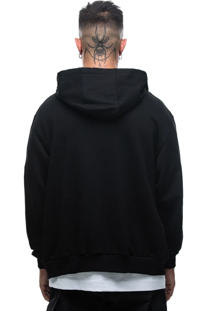 Худи Zip - Mineral черное мужское