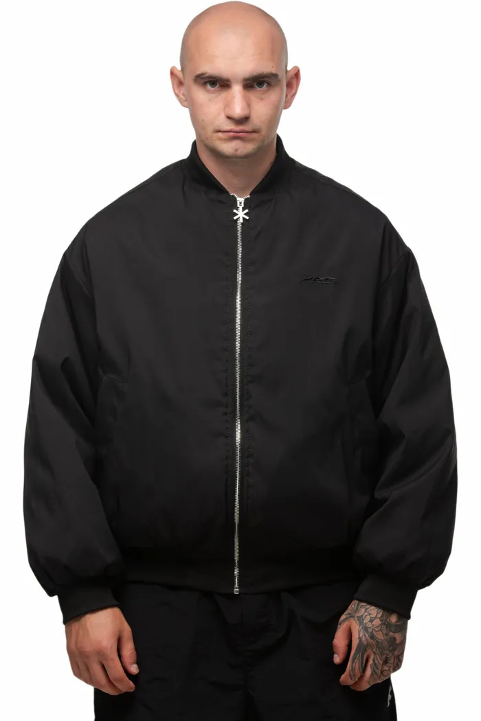 Бомбер Hood weather черный мужской