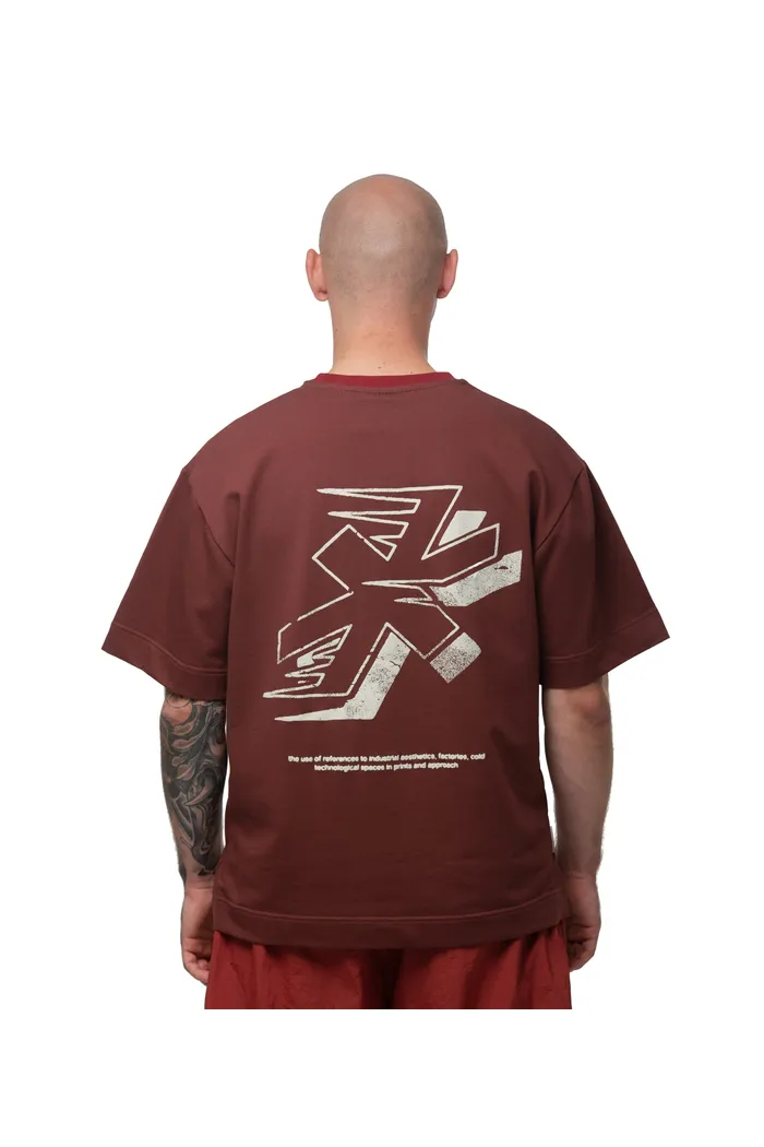 Футболка Hood weather star бордовая мужская