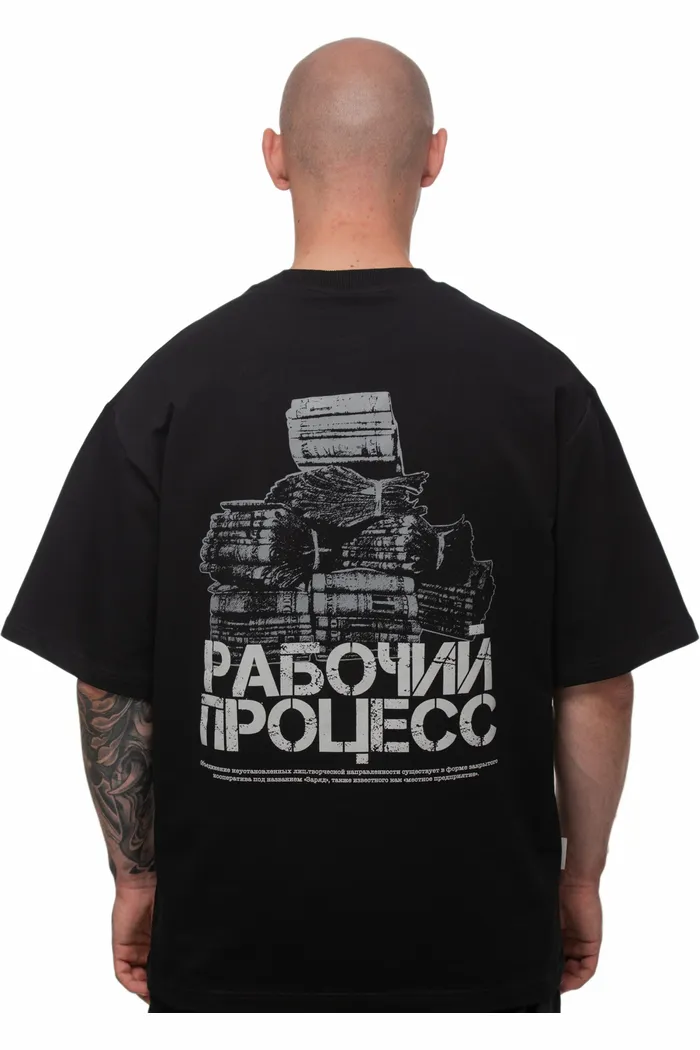 Футболка Workflow черная мужская