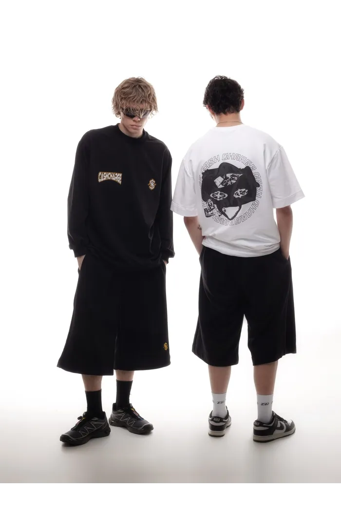 Лонгслив Cash charge черный мужской