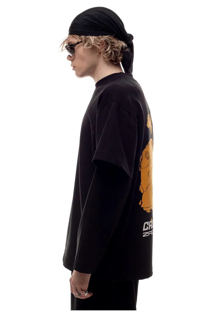 Лонгслив Coin черный мужской