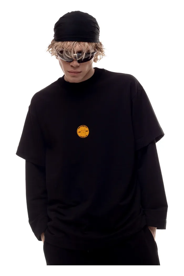 Лонгслив Coin черный мужской