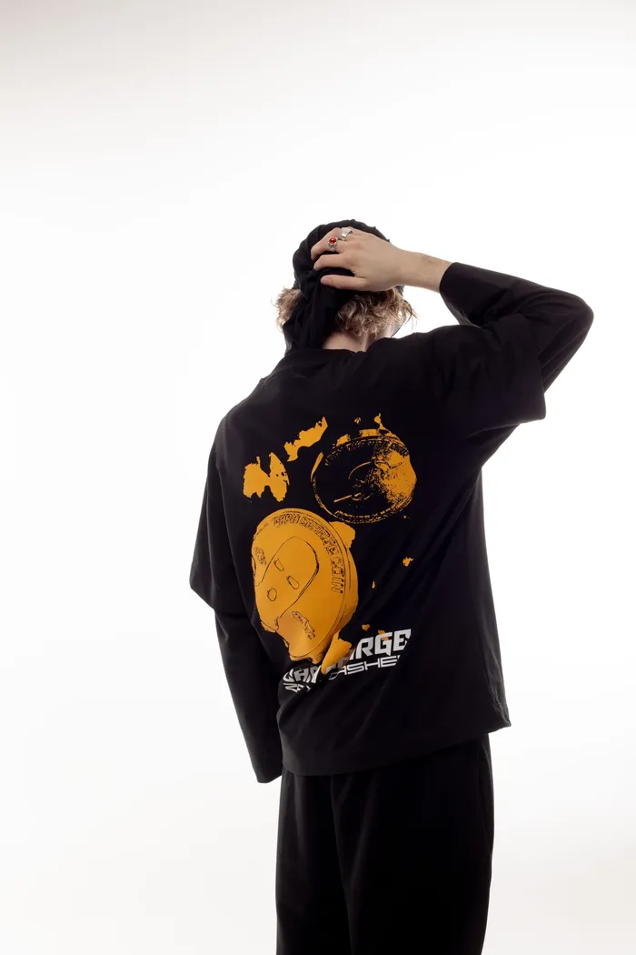 Лонгслив Coin черный мужской