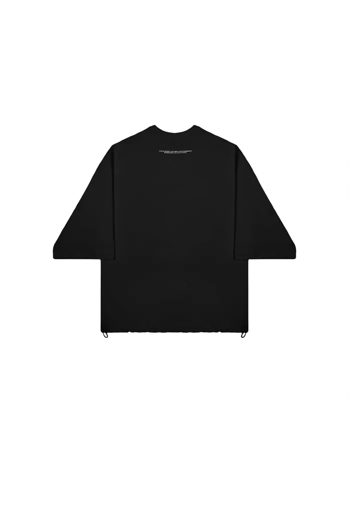 Футболка 3/4 Zaryad basic черная мужская