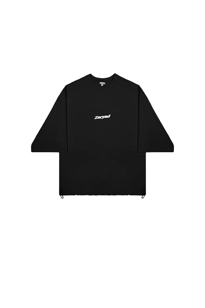 Футболка 3/4 Zaryad basic черная мужская