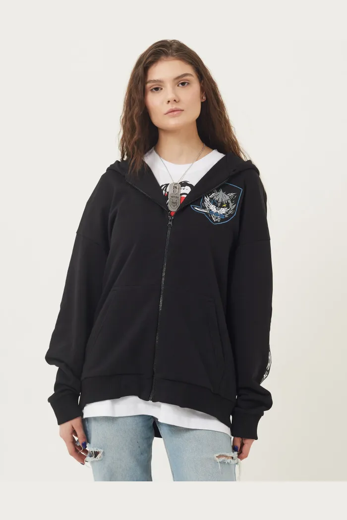 Худи на молнии ЮНОСТЬ™ MGST «RESPECT» черное