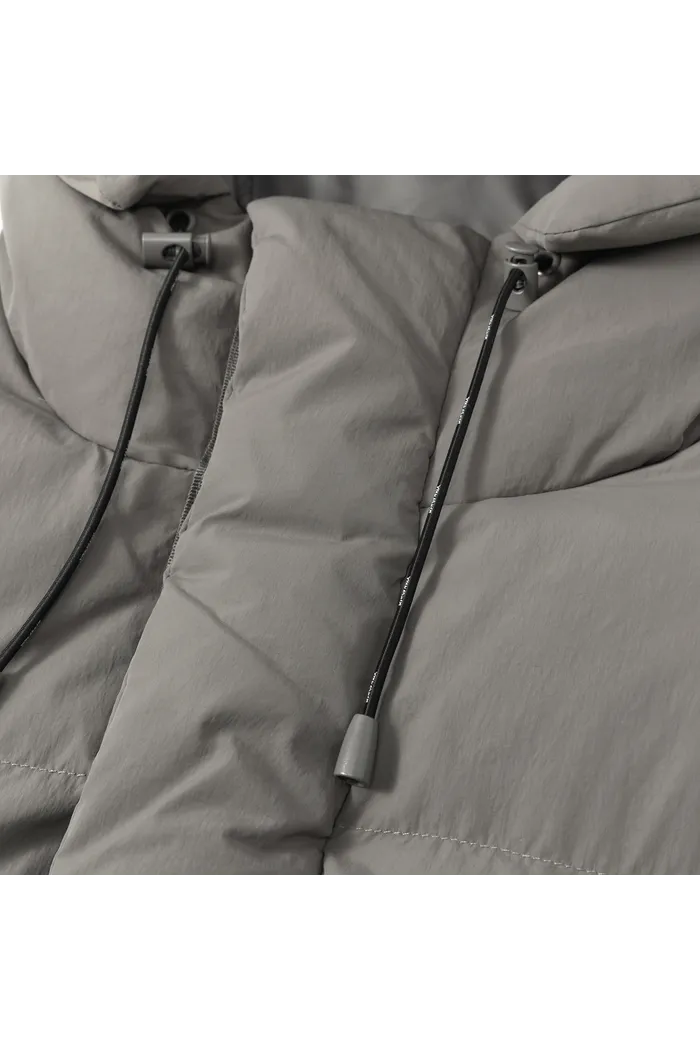 Пуховик YMKASHIX HTF Logo серый мужской