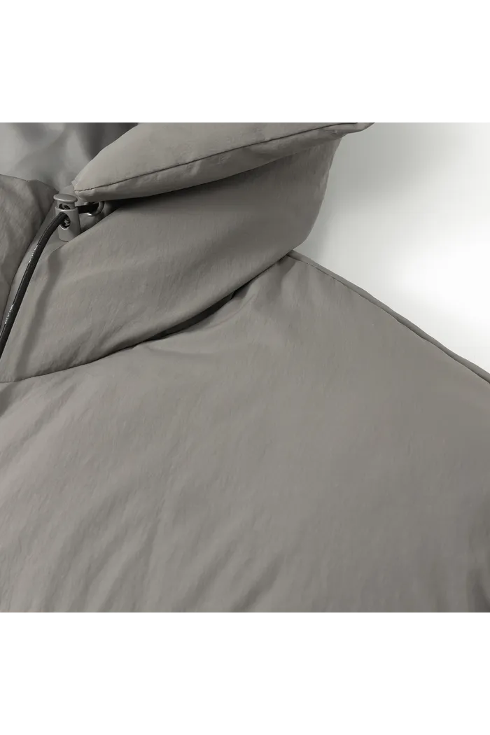 Пуховик YMKASHIX HTF Logo серый мужской