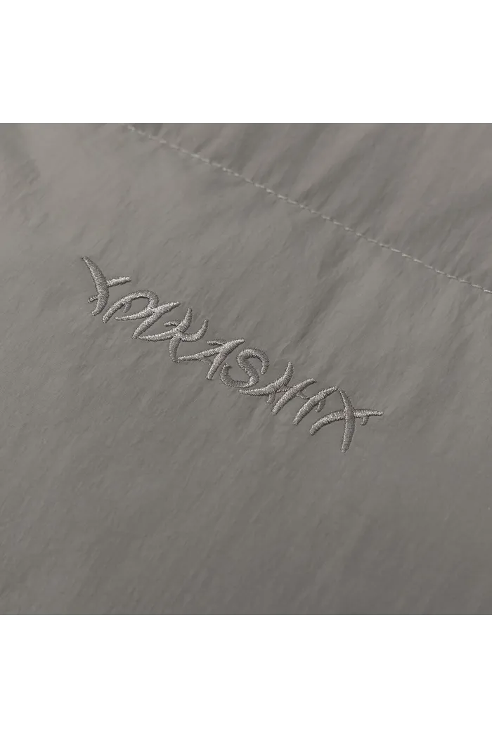 Пуховик YMKASHIX HTF Logo серый мужской