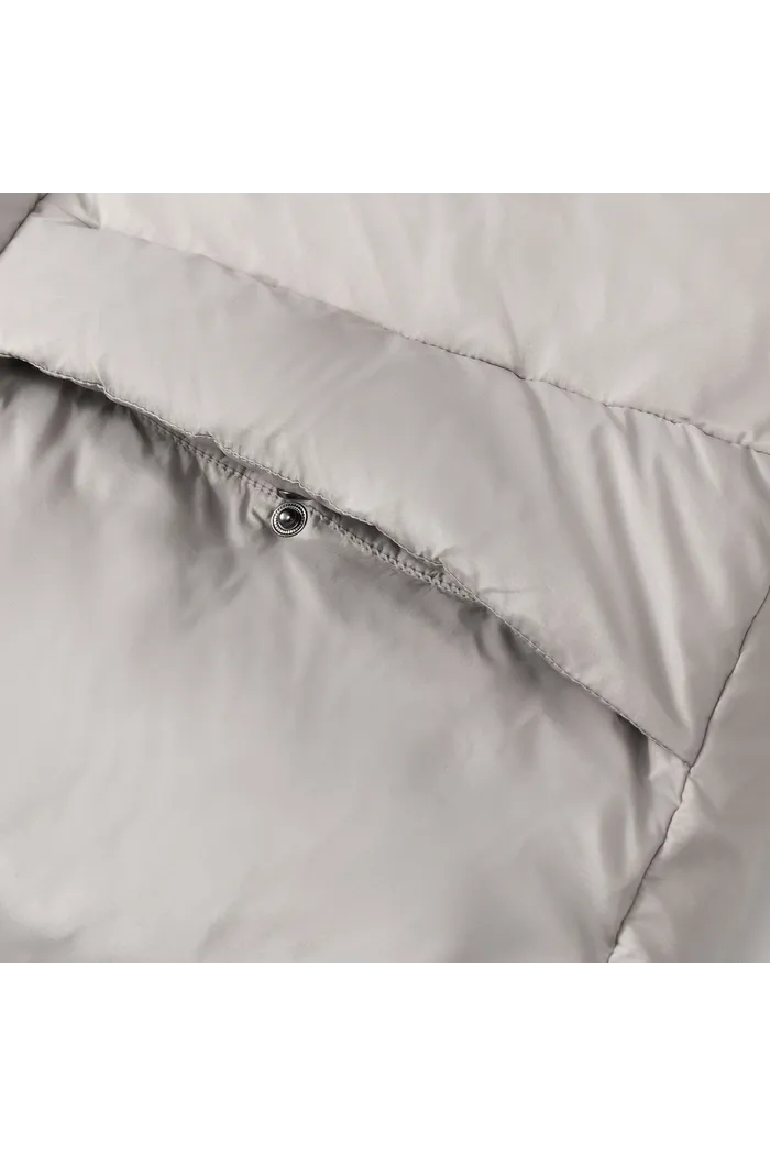 Пуховик YMKASHIX Star светло-серый мужской