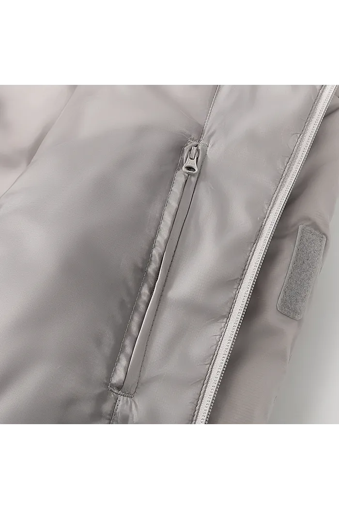 Пуховик YMKASHIX Star светло-серый мужской