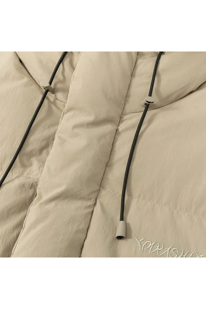Пуховик YMKASHIX HTF Logo песочный мужской