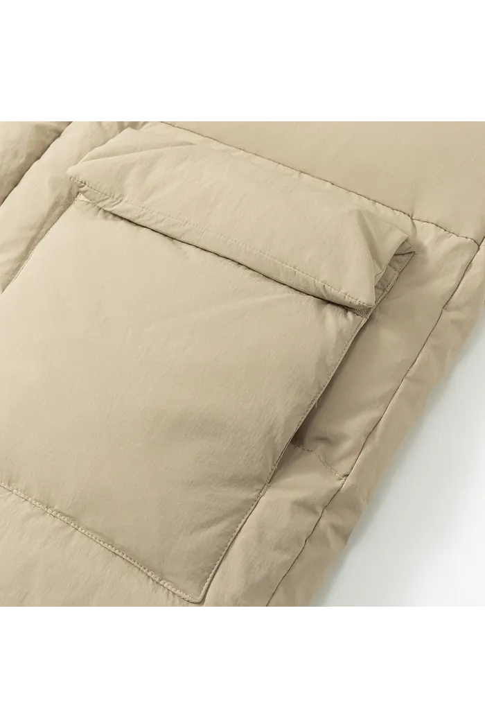 Пуховик YMKASHIX HTF Logo песочный мужской