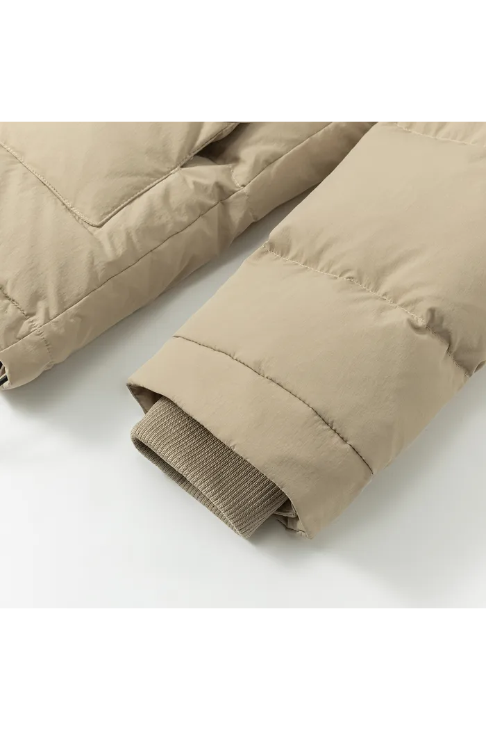 Пуховик YMKASHIX HTF Logo песочный мужской