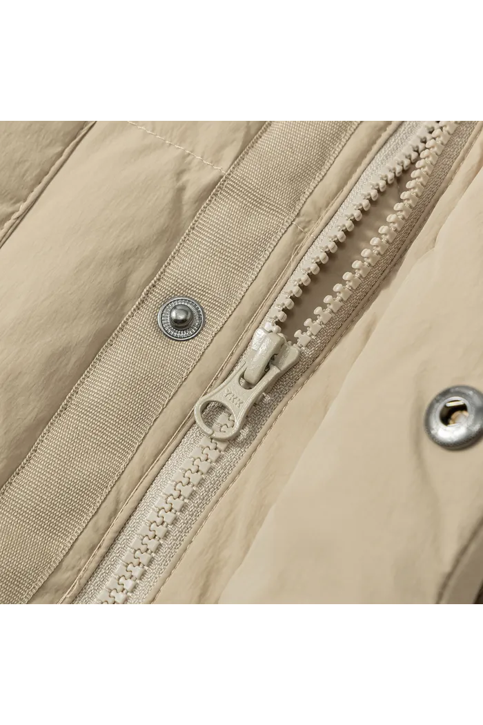 Пуховик YMKASHIX HTF Logo песочный мужской