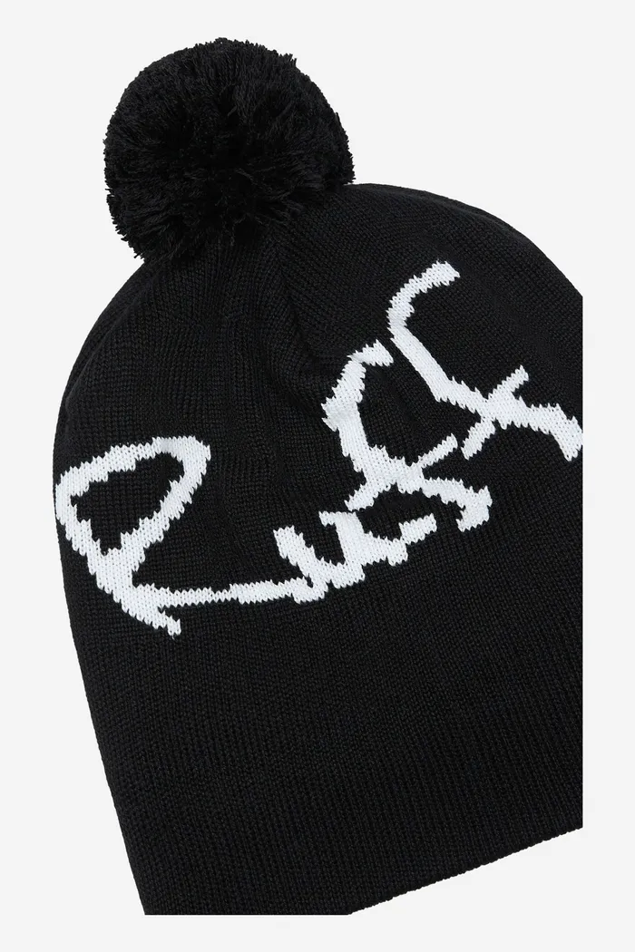 Шапка Cashier's Cheque Beanie Black/White черно-белая мужская