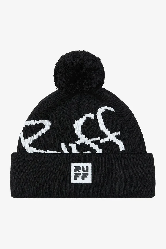 Шапка Cashier's Cheque Beanie Black/White черно-белая мужская