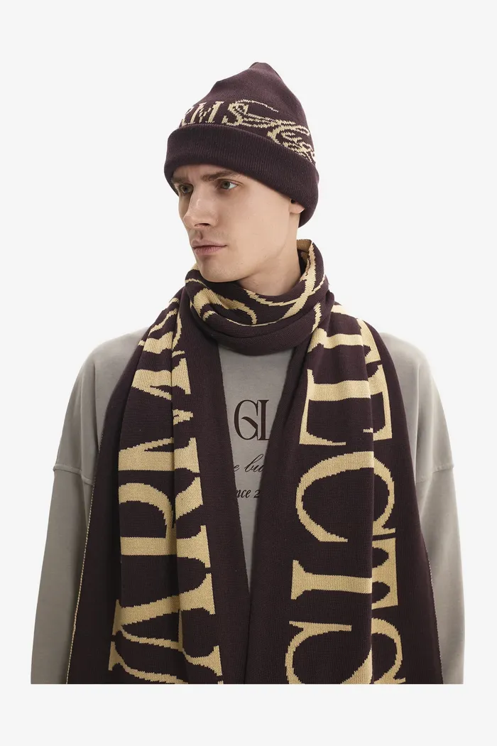 Шапка Warms Hugs Protects Beanie Violet винная мужская