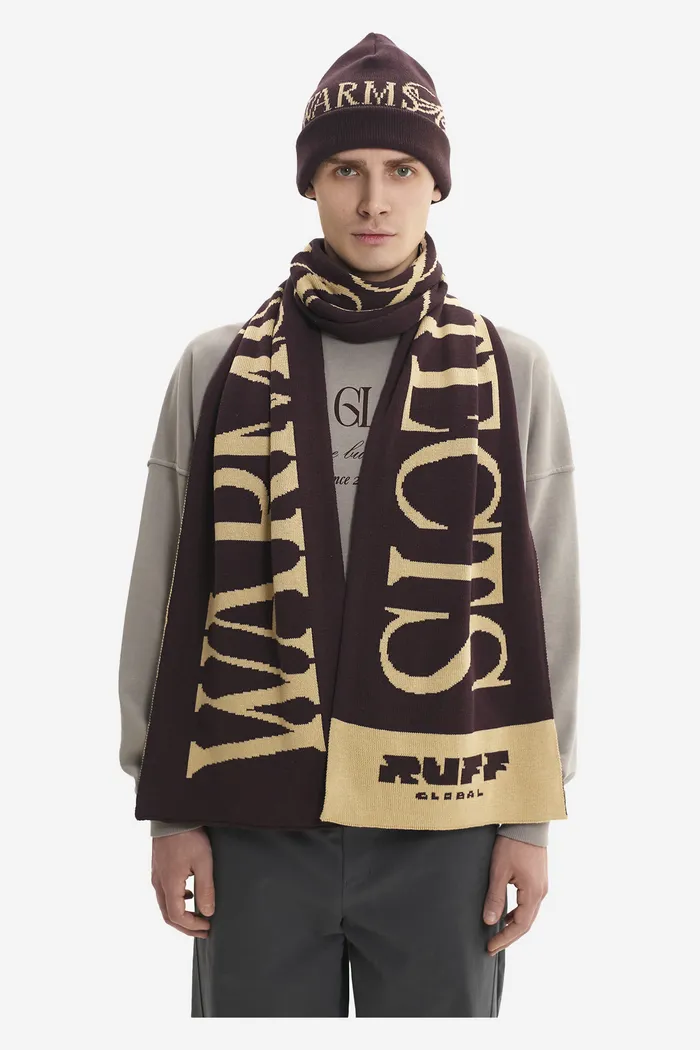 Шапка Warms Hugs Protects Beanie Violet винная мужская