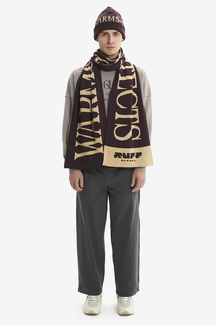 Шарф Warms Hugs Protects Scarf Violet винный мужской