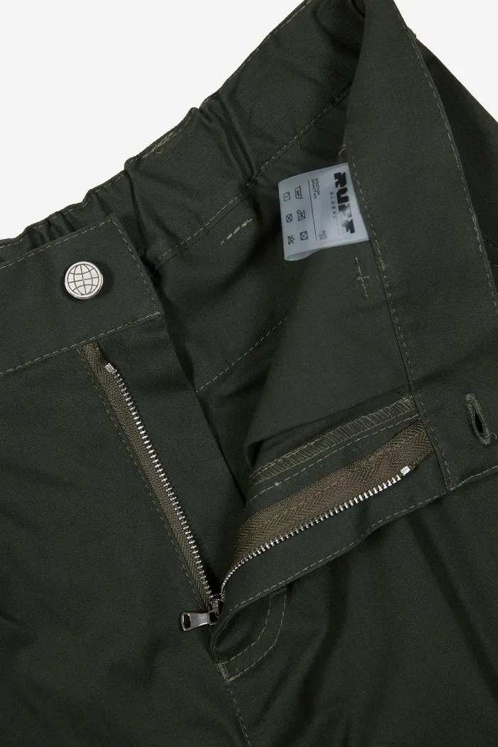 Брюки Ruff Cargo Pants Dark Green темно-зеленые
