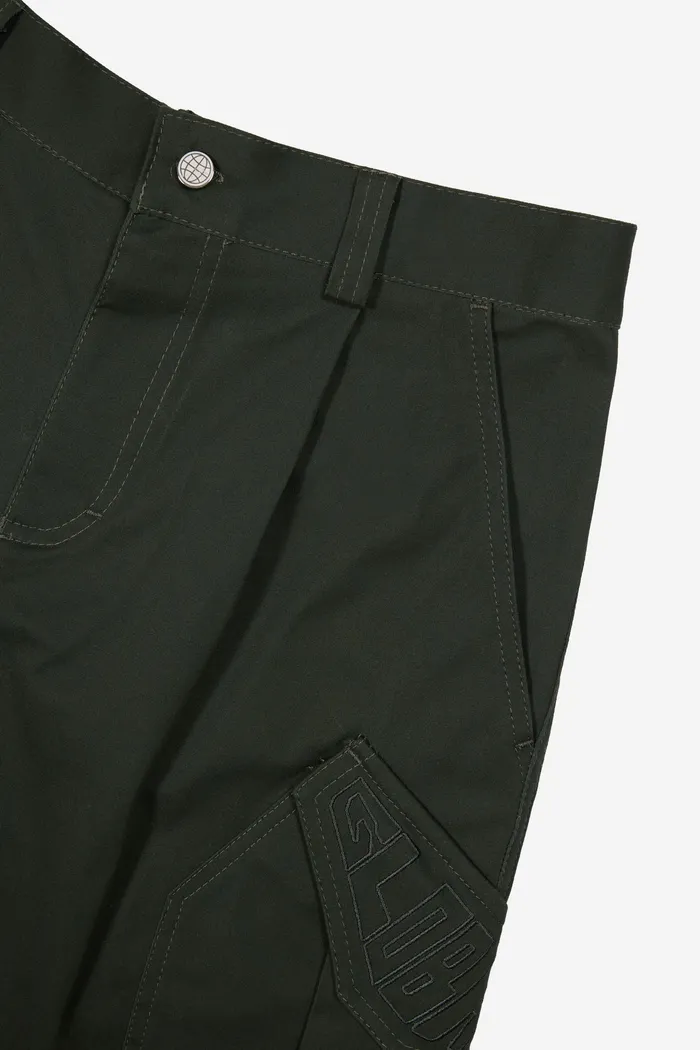 Брюки Ruff Cargo Pants Dark Green темно-зеленые