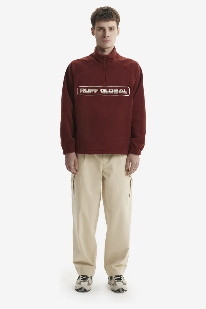 Толстовка Halfzip Fleece Jacket Brick кирпичная мужская