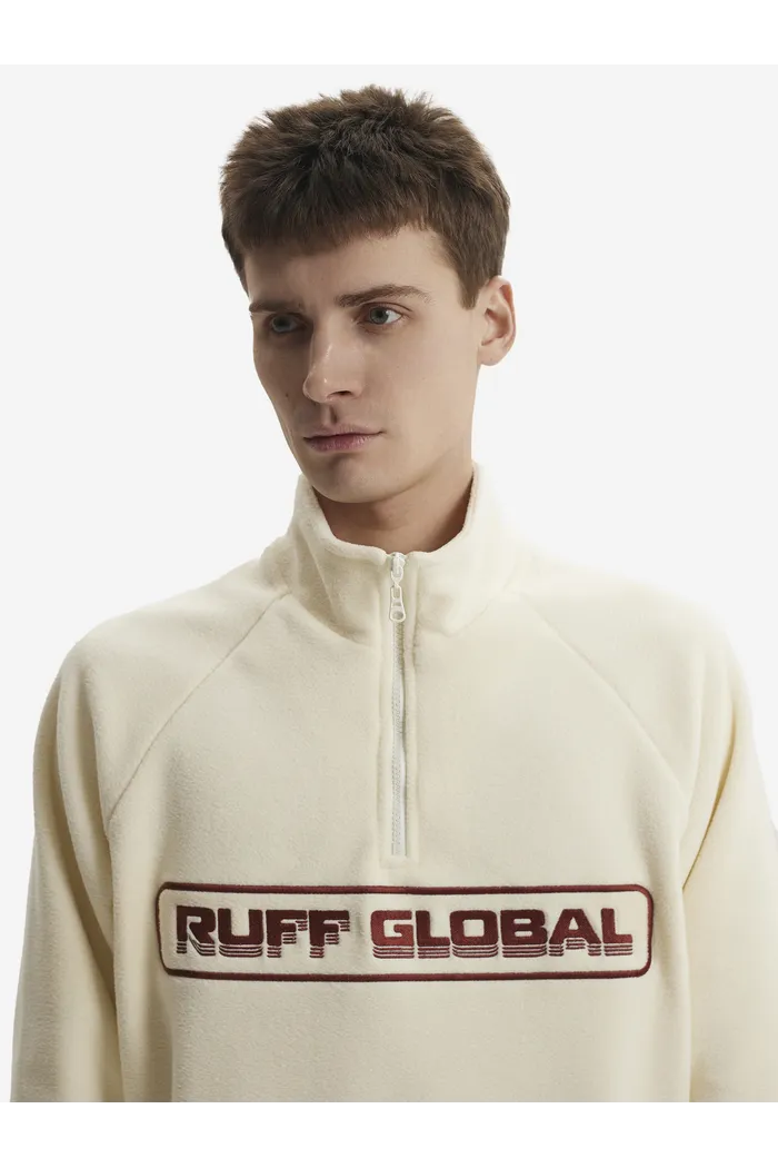 Толстовка Halfzip Fleece Jacket Cream кремовая мужская