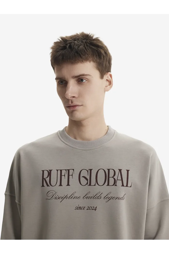 Свитшот Oversized Sweatshirt Grey серый мужской