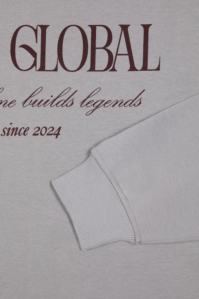 Свитшот Oversized Sweatshirt Grey серый мужской