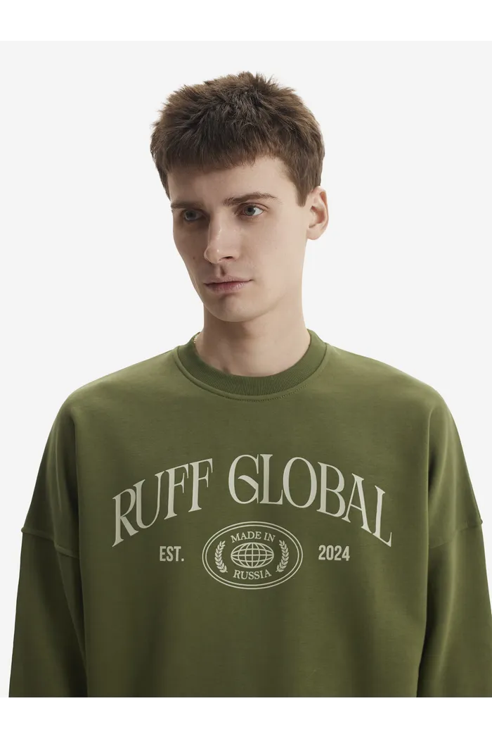 Свитшот Oversized Sweatshirt Khaki хаки мужской