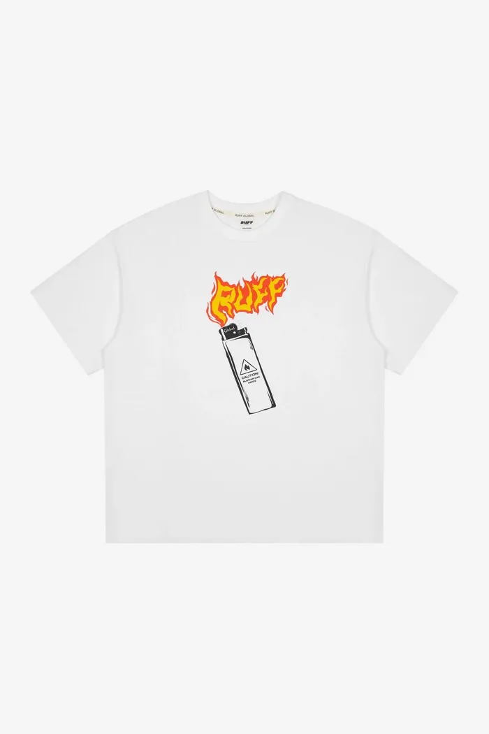 Футболка Gas Lighter T-Shirt Milk молочная мужская