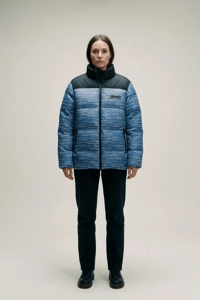 Куртка ANTEATER Downjacket Светоотражающая Print Blue женская