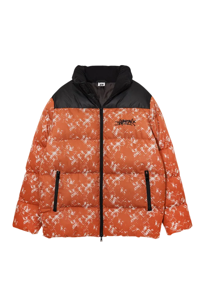 Куртка ANTEATER Downjacket-RF-Print-Terrakot