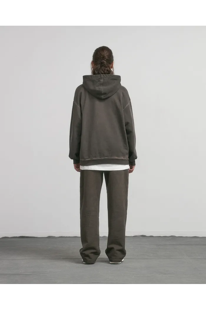 Худи GD с вышивкой Washed Brown женское