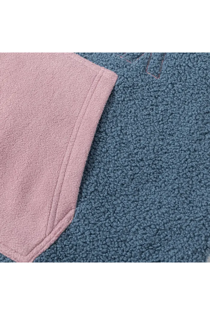 Худи женское YMKASHIX Little Lamb пыльно-синий/пурпурный