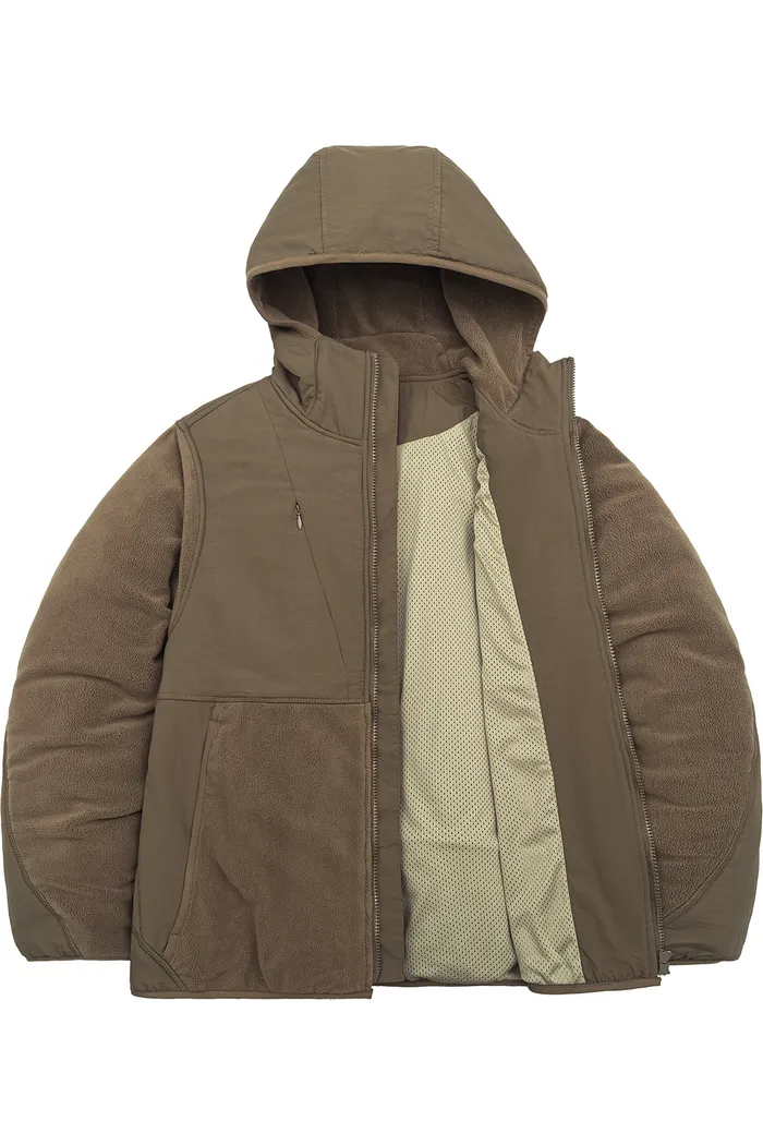 Худи YMKASHIX Zip Ranger коричневое женское