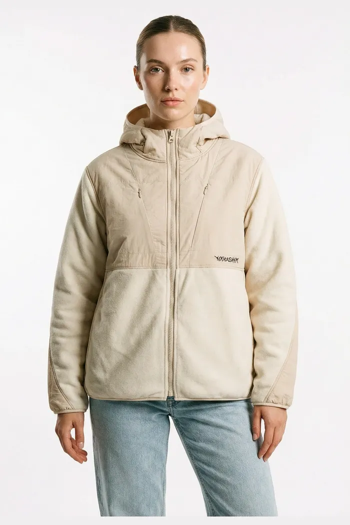 Худи YMKASHIX Zip Ranger бежевое женское
